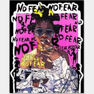 Bantu No Fear Strong Black Woman Posters and Art